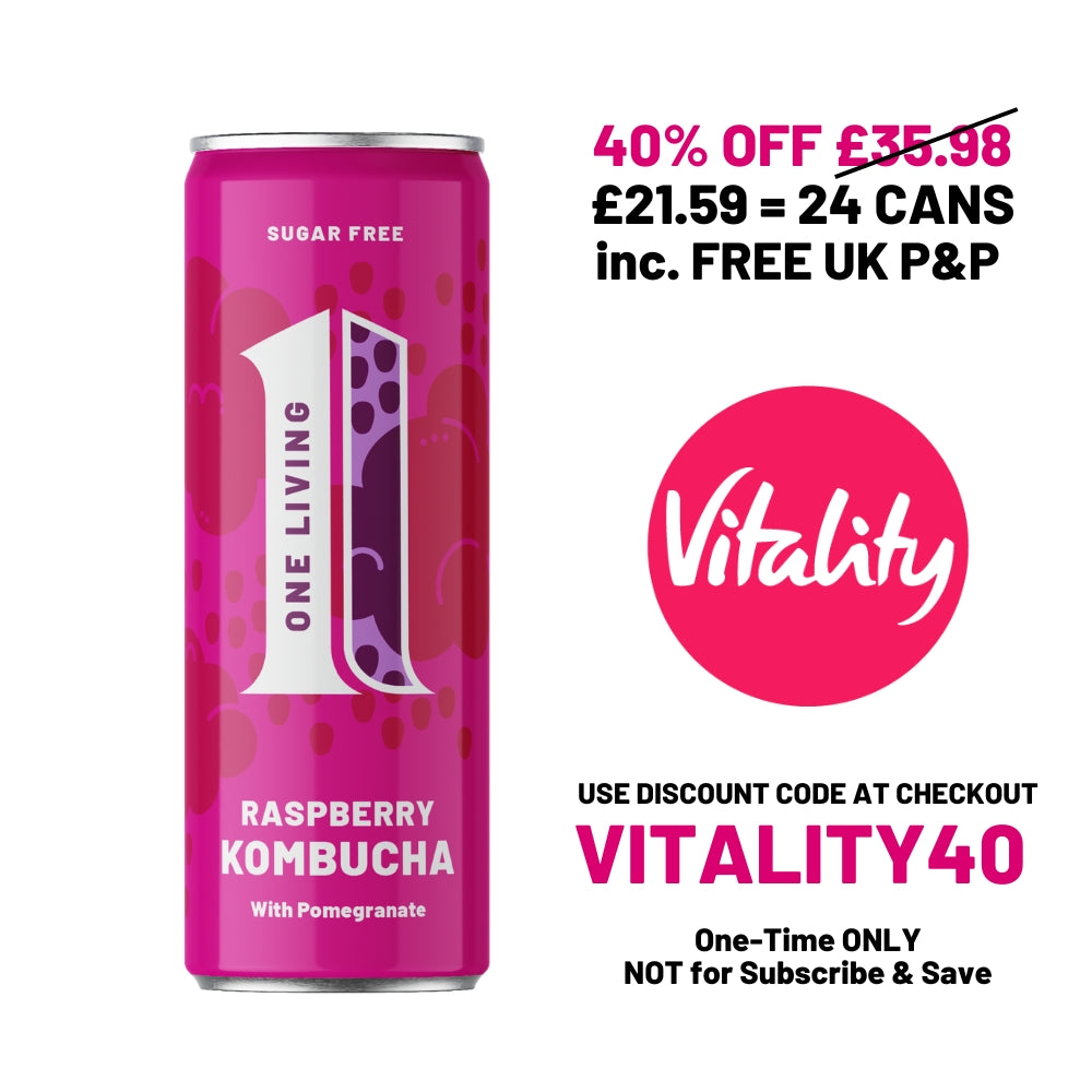 Raspberry Sugar Free Kombucha Vitality Rewards