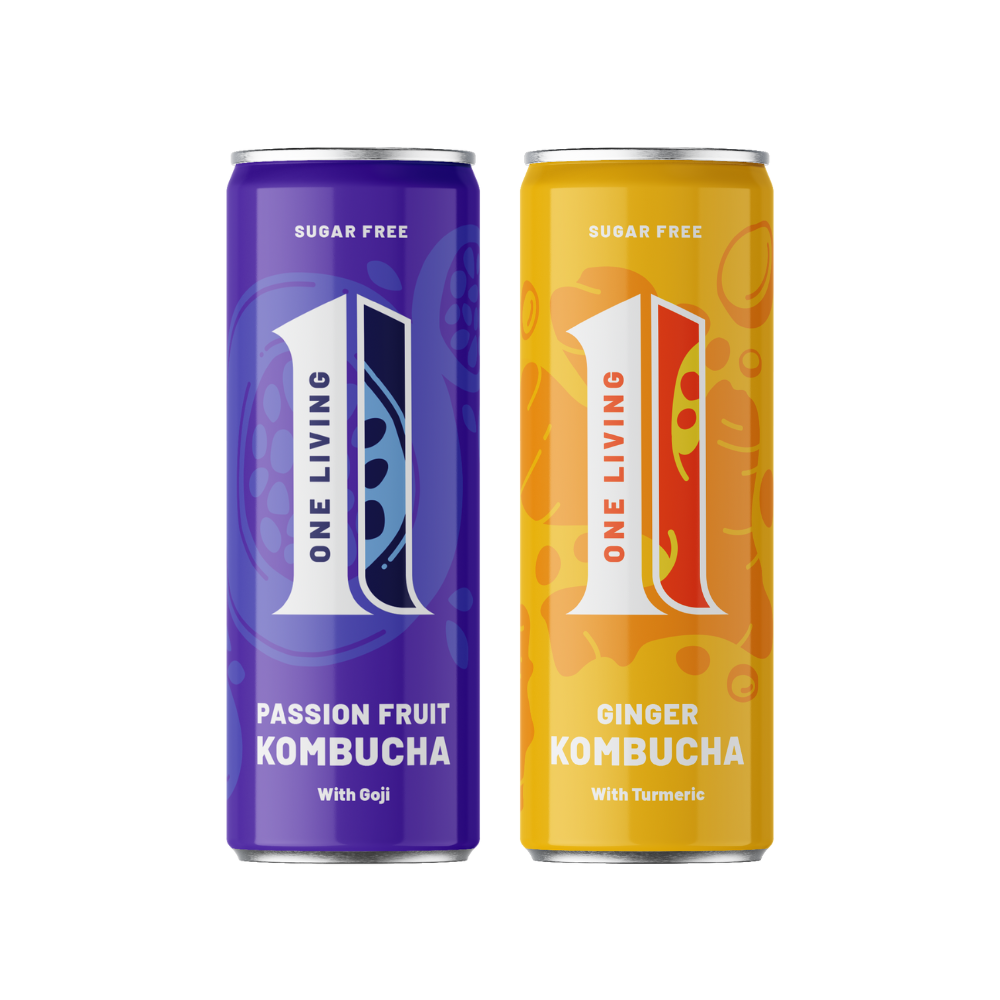Ginger & Passion Fruit Sugar Free Kombucha Bundle